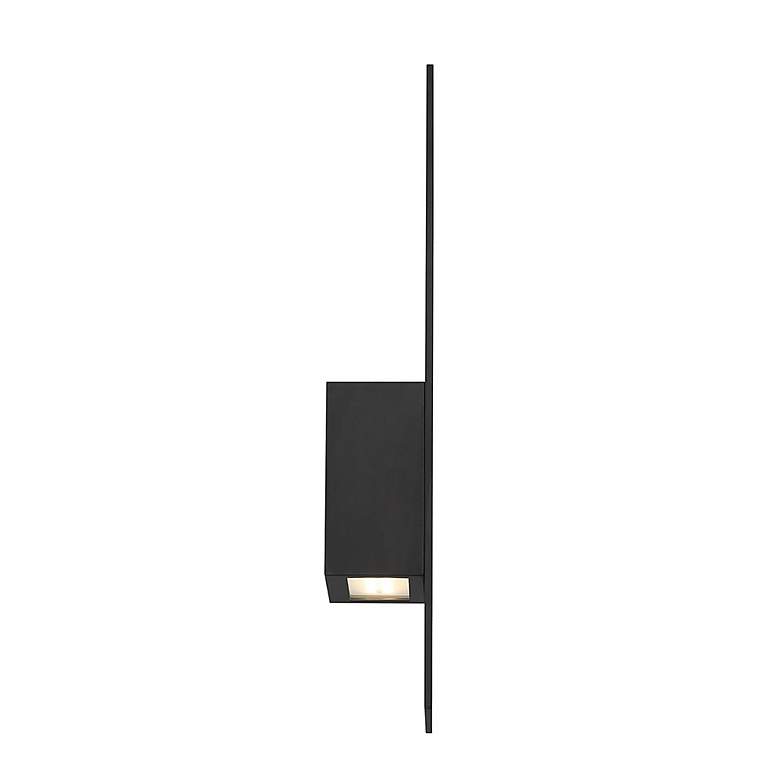 Image 2 Icon 20 inchH x 5 inchW 2-Light Outdoor Wall Light in Black more views