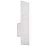 Icon 20"H x 5"W 2-Light Outdoor Wall Light in Brushed Aluminum