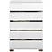 Icon 36" Wide Gloss White Wood 5-Drawer High Accent Chest