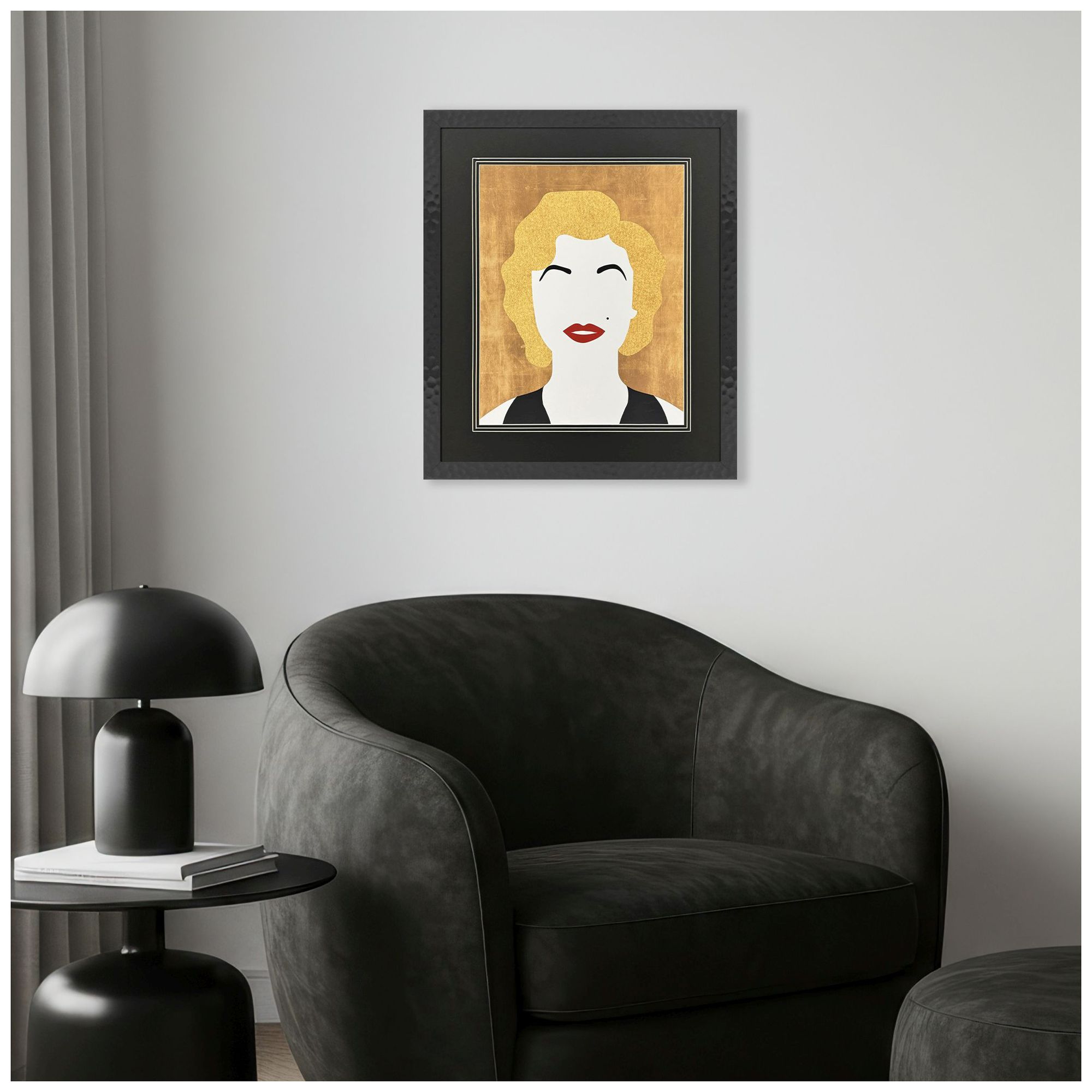 Image 4 Icon Blonde Bombshell 24"W x 28"H Framed Art more views