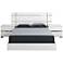 Icon High Gloss White Platform Bed