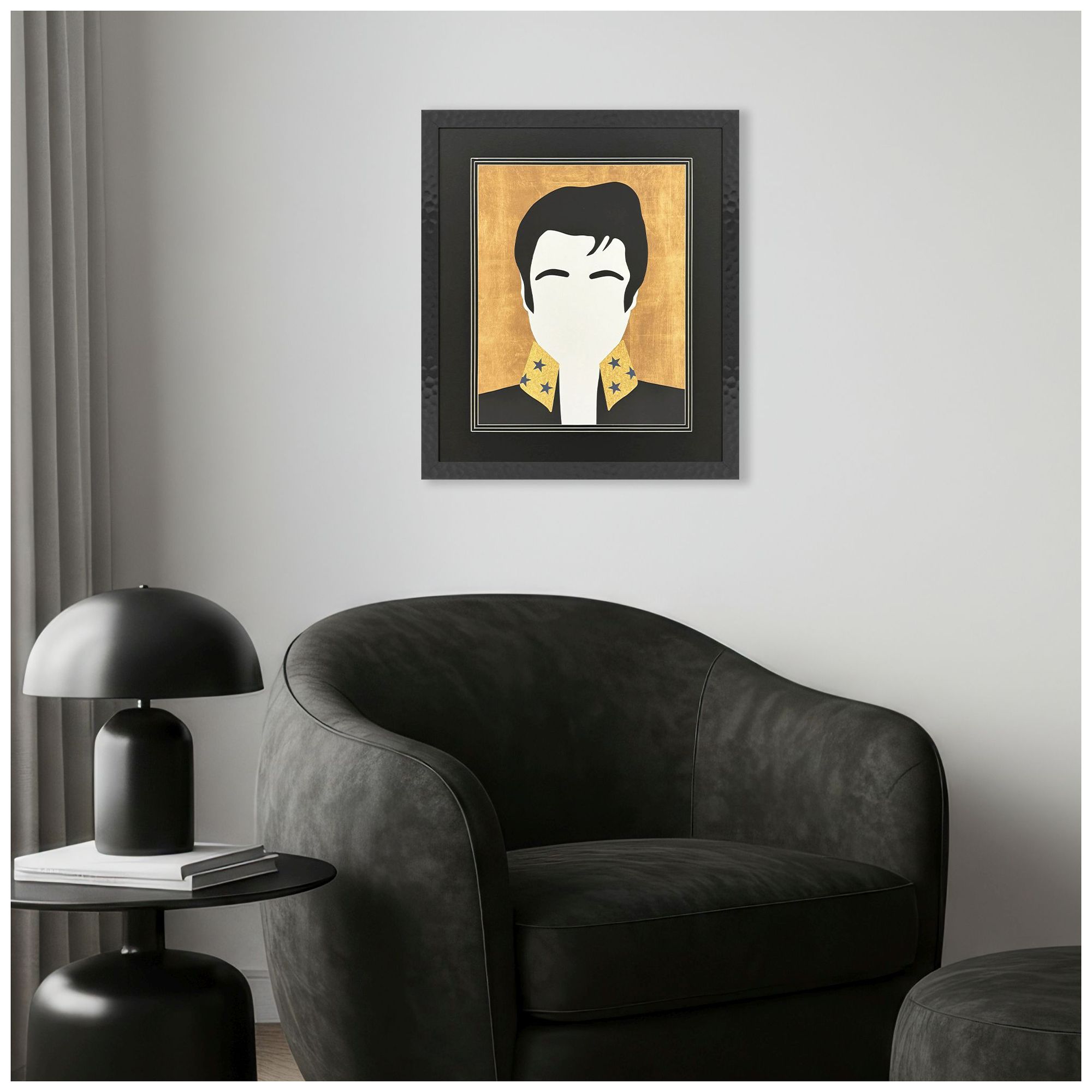 Image 4 Icon The King 24"W x 28"H Framed Art more views