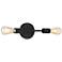 Iconic - 2-Light LED Wall Sconce - Matte Black Finish