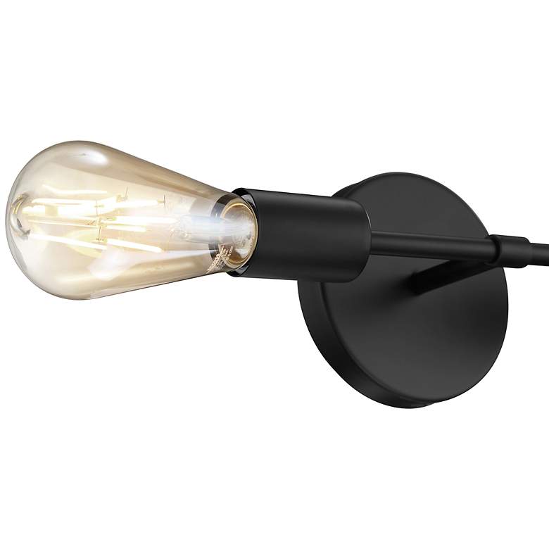 Image 5 Iconic - 2-Light LED Wall Sconce - Matte Black Finish more views