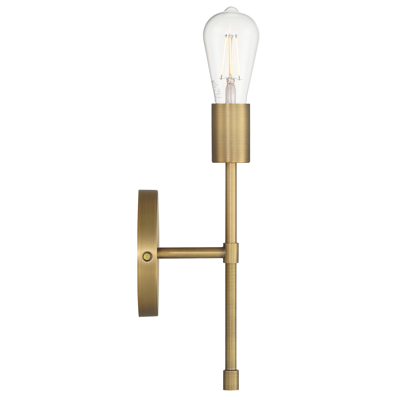 Image 5 Iconic II 11" High Antique Brushed Brass LED Wall Sconce more views