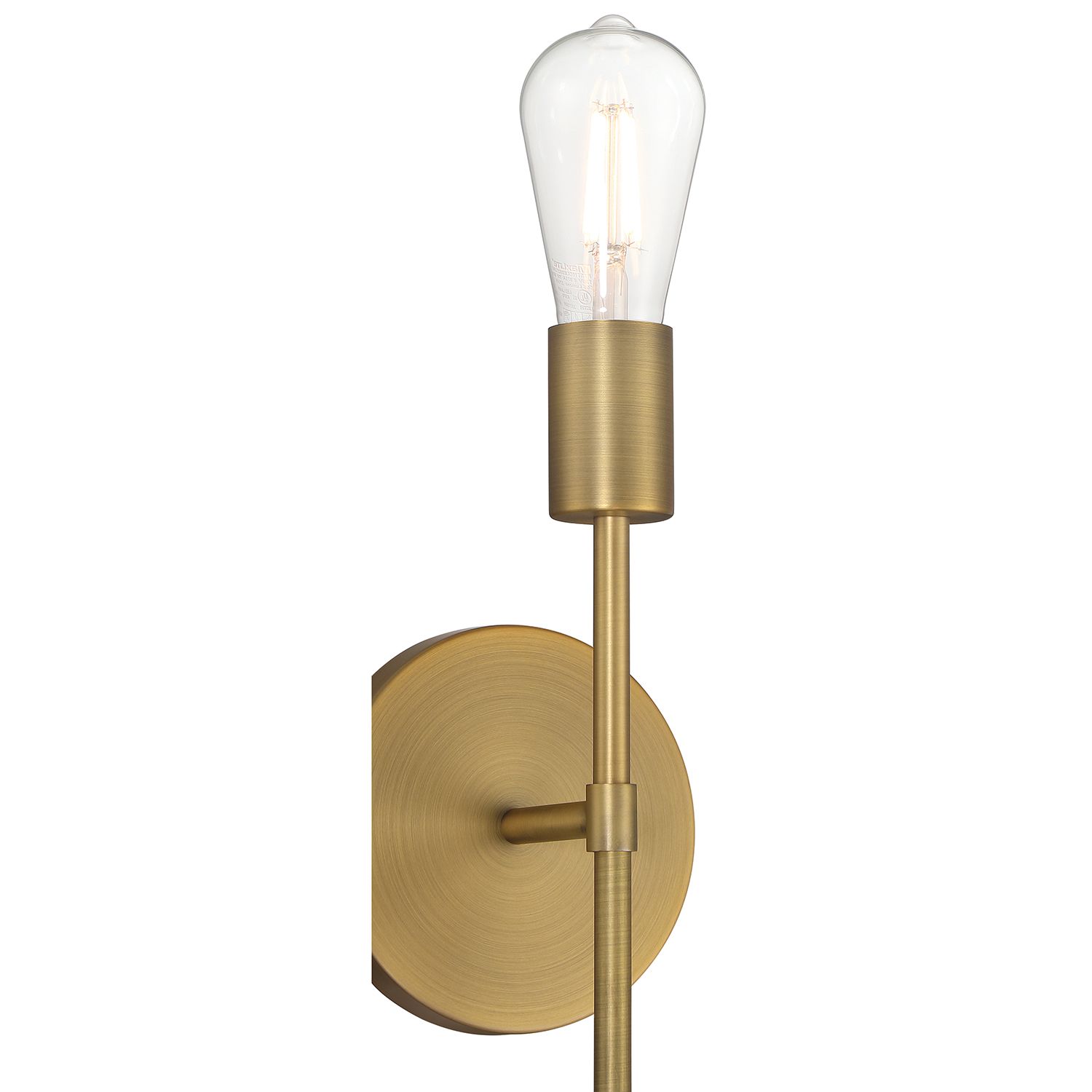 Image 6 Iconic II 11" High Antique Brushed Brass LED Wall Sconce more views
