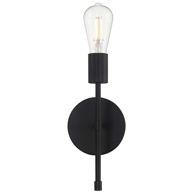 Image 3 Iconic II 11" High Matte Black LED Wall Sconce more views