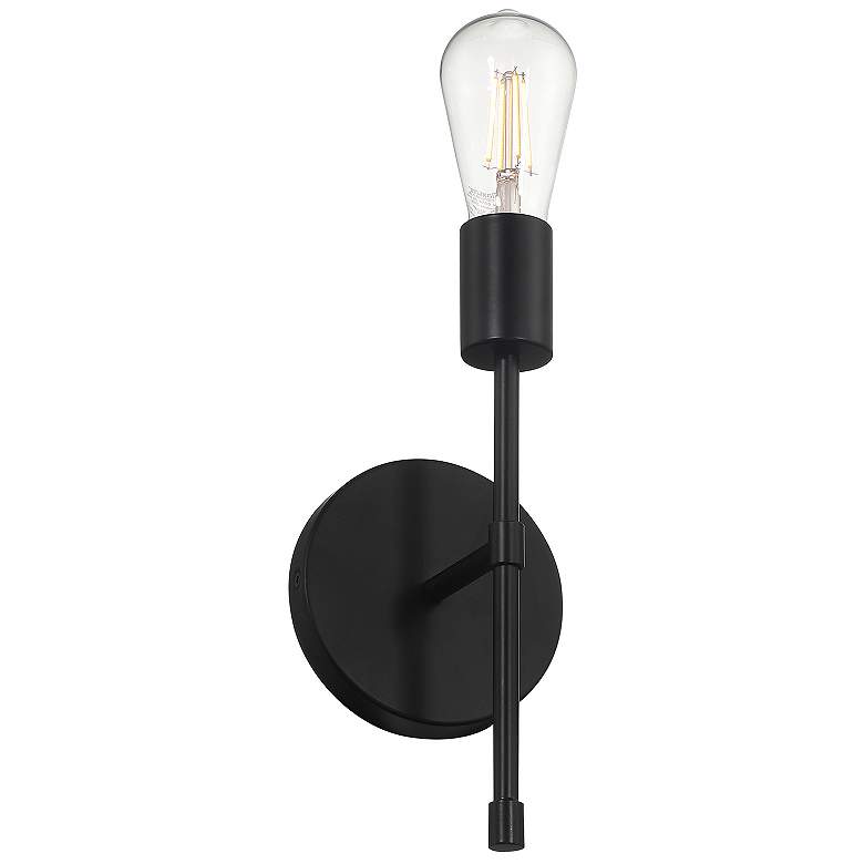 Image 4 Iconic II 11" High Matte Black LED Wall Sconce more views