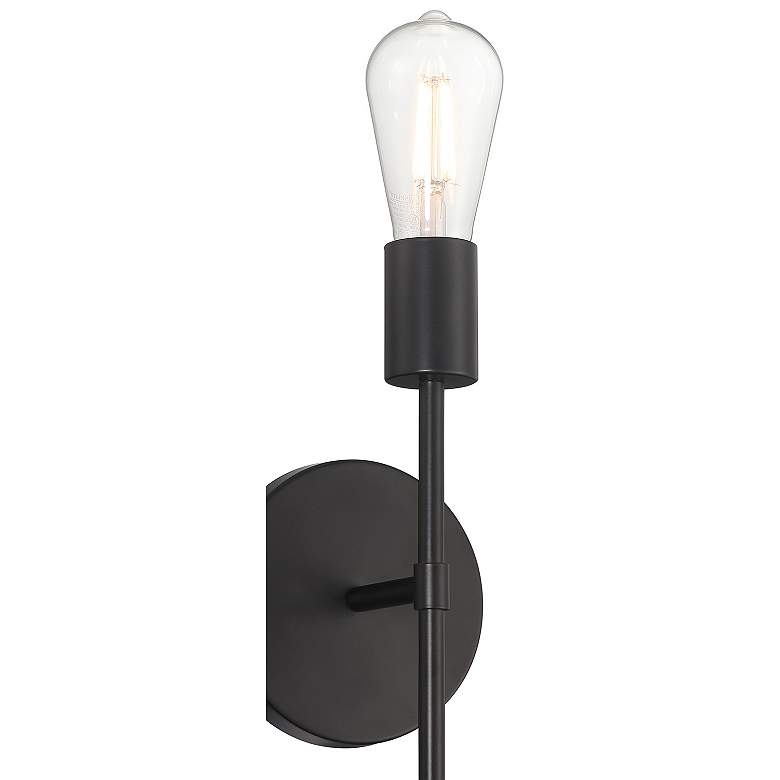 Image 6 Iconic II 11" High Matte Black LED Wall Sconce more views