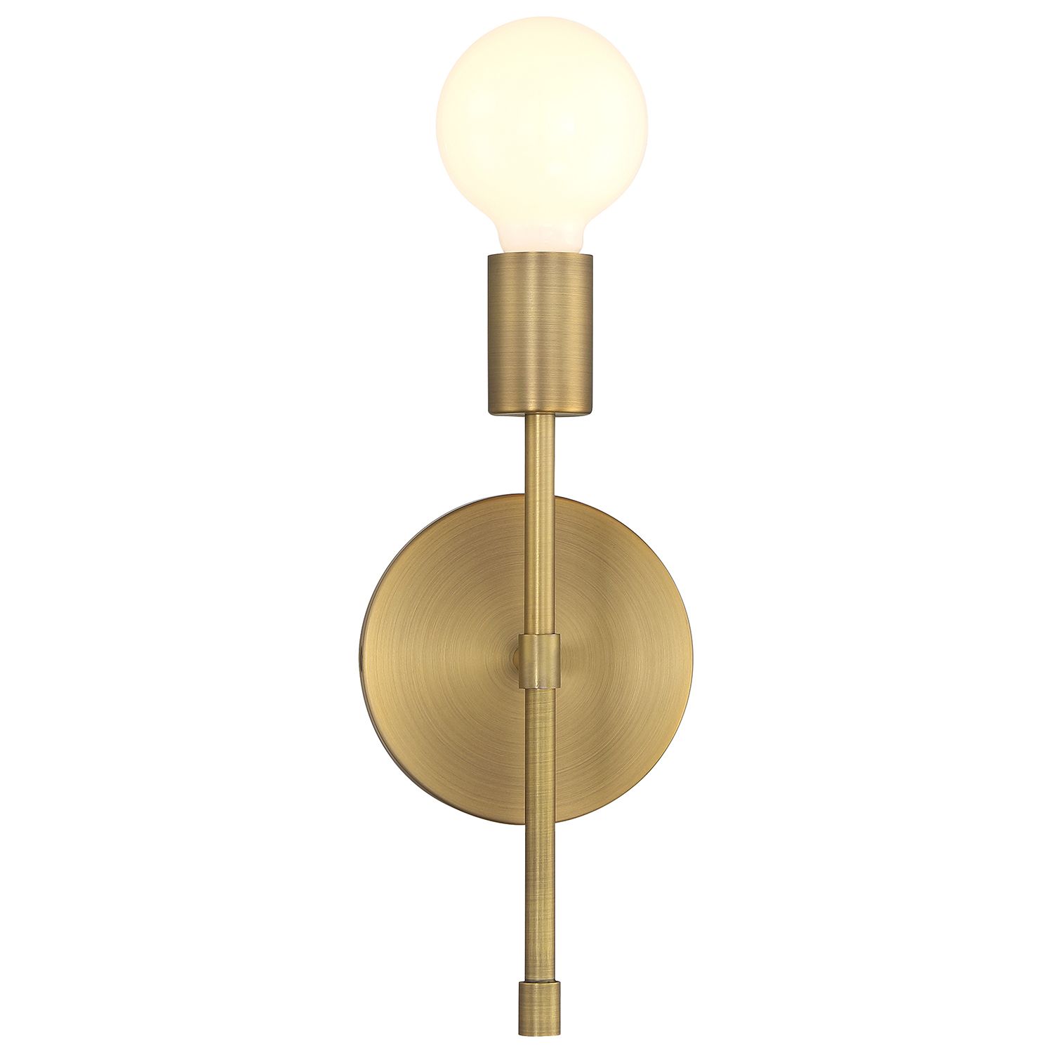 Image 3 Iconic II G 11" High Antique Brushed Brass LED Wall Sconce more views