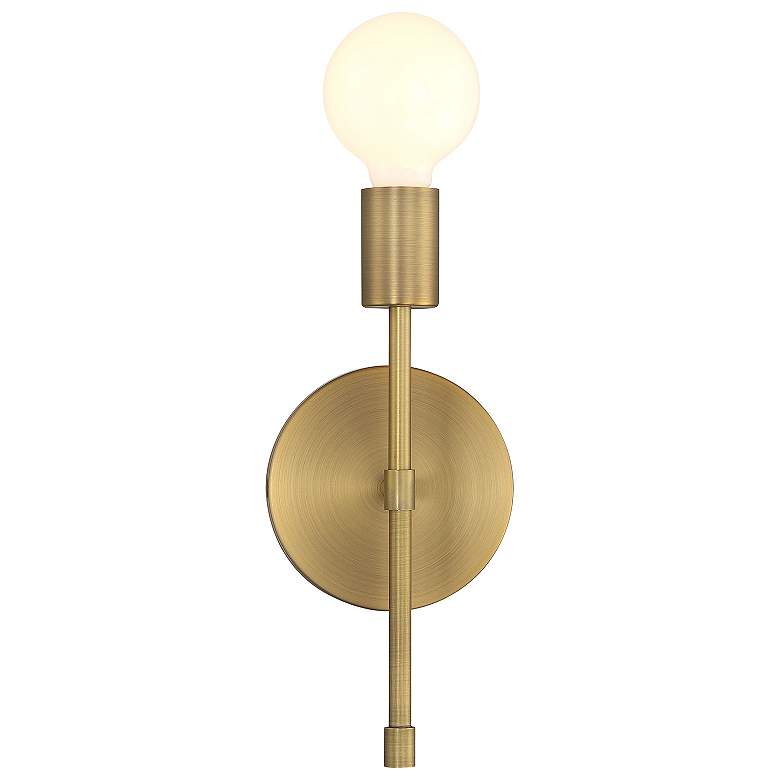 Image 3 Iconic II G 11" High Antique Brushed Brass LED Wall Sconce more views