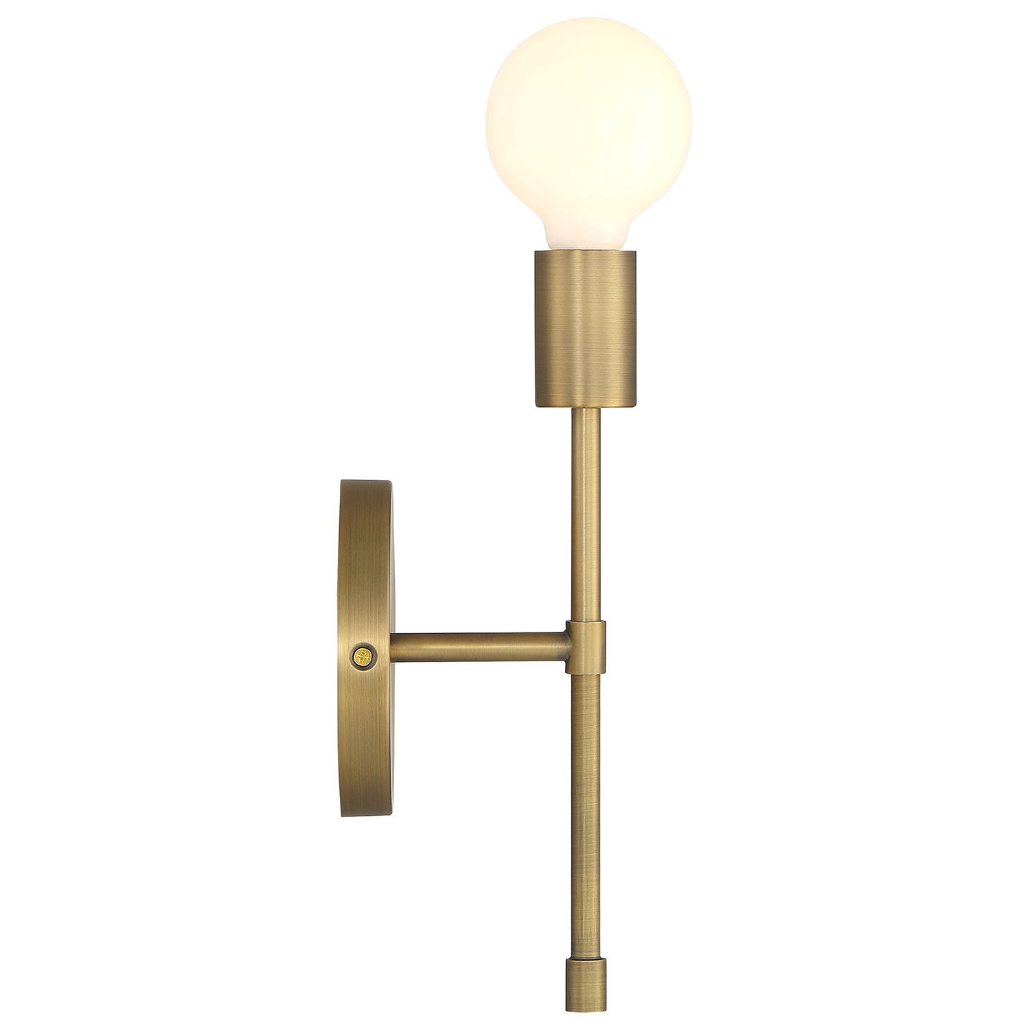 Image 5 Iconic II G 11" High Antique Brushed Brass LED Wall Sconce more views
