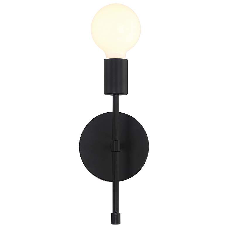 Image 3 Iconic II G 11" High Matte Black LED Wall Sconce more views