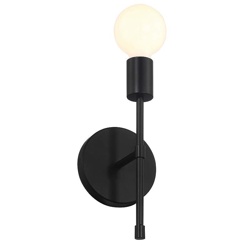 Image 4 Iconic II G 11" High Matte Black LED Wall Sconce more views