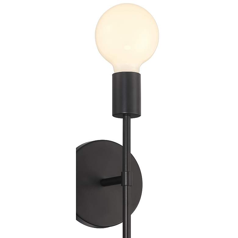 Image 6 Iconic II G 11" High Matte Black LED Wall Sconce more views