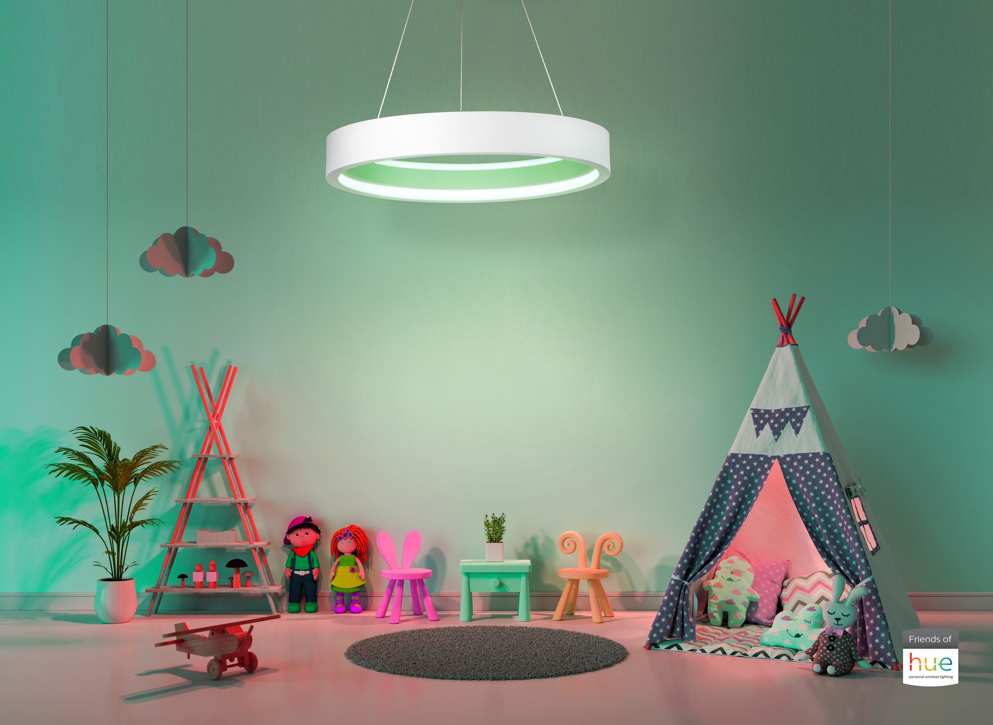 iCorona 28 1/2" Wide Matte White LED Pendant Light