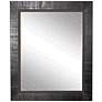 Idabel Tuscan Ebony Aged Black 25 1/2" x 31 1/2" Wall Mirror