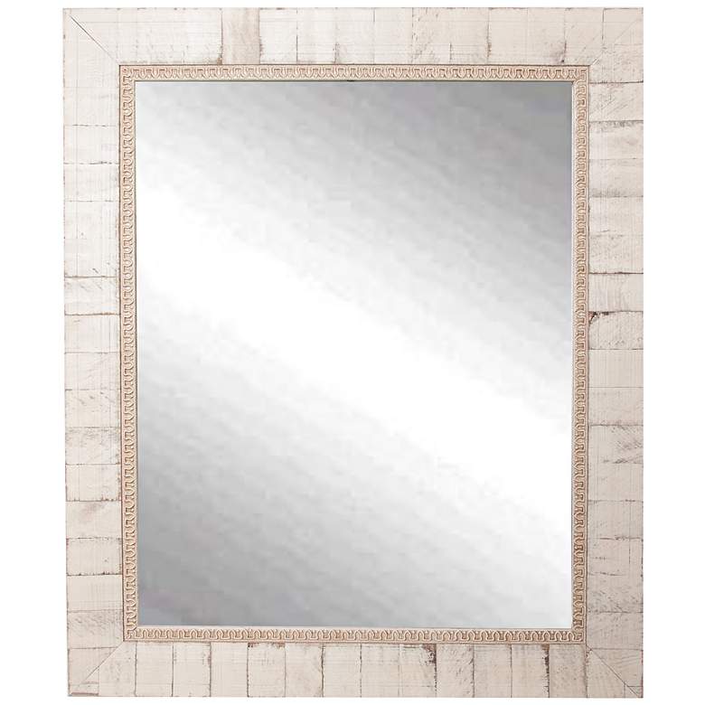 Idabel Tuscan Ivory 25 1/2&quot; x 31 1/2&quot; Wall Mirror