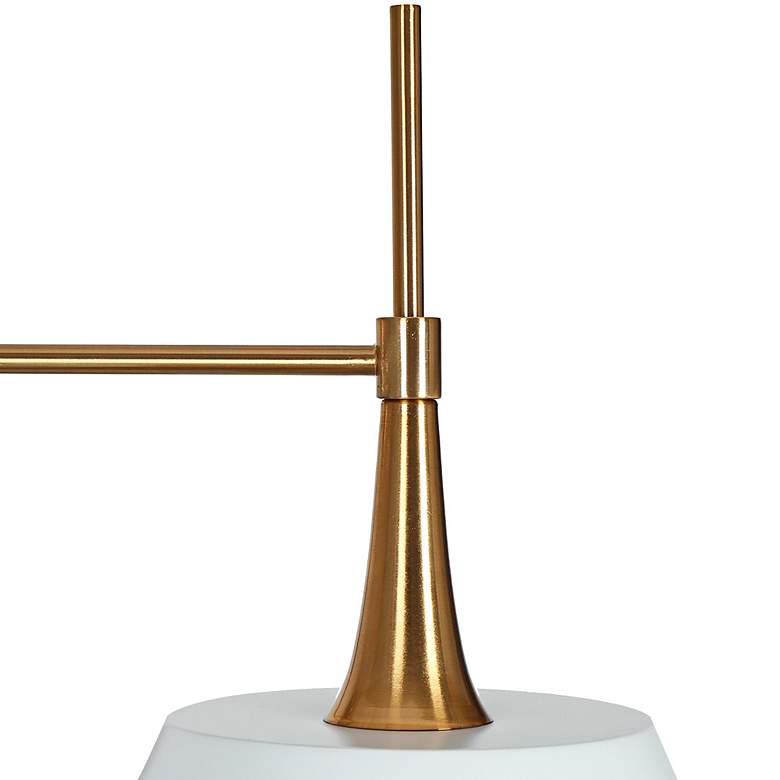Image 7 Idaikos 31 1/2" Wide Brushed Gold 5-Light Chandelier more views