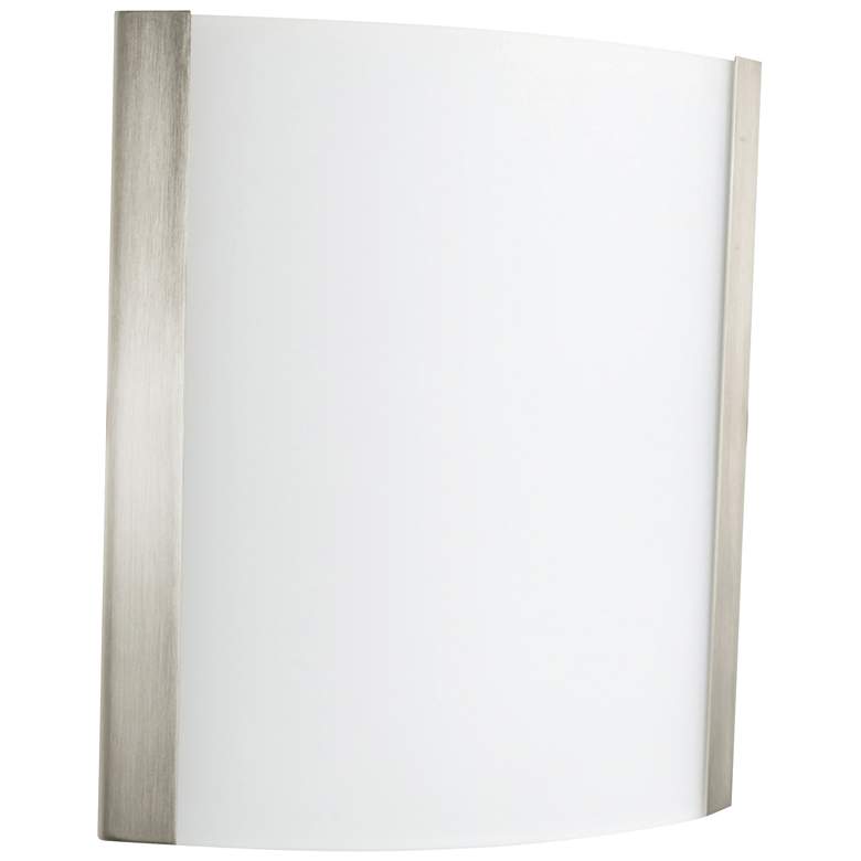 Image 1 Ideal 10" High Satin Nickel LED Sconce
