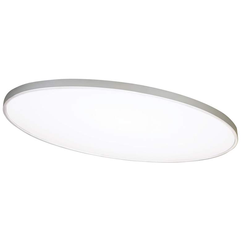 Image 1 Ideal 32 inch Satin Nickel  Ceiling Flush Mount