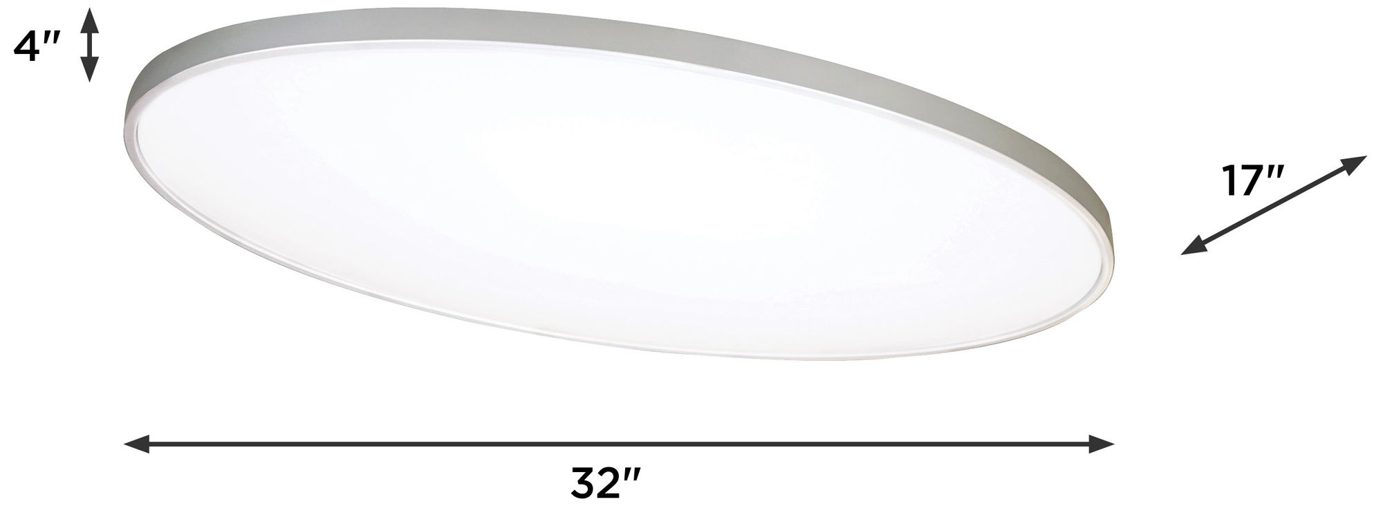 Image 5 Ideal 32'' Oval LED Flush Mount more views