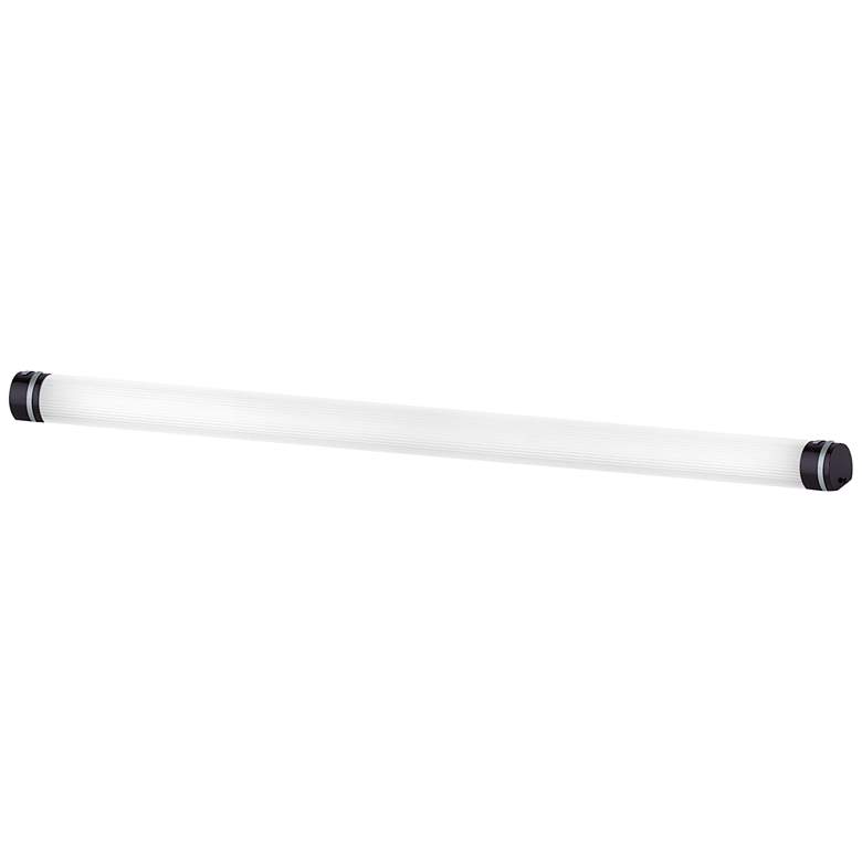 Image 1 Idella 36" Wide White And Mahogany Bath Bar