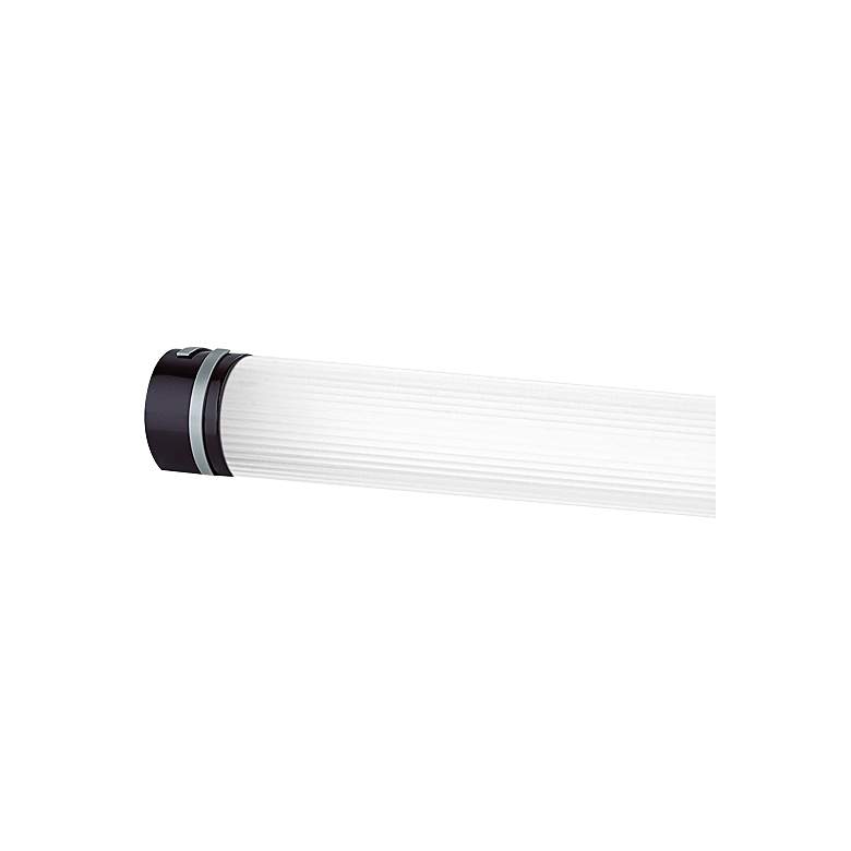 Image 2 Idella 36" Wide White And Mahogany Bath Bar more views