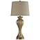 Idina Fluted Vase 32" Traditional Gold Glass Table Lamp