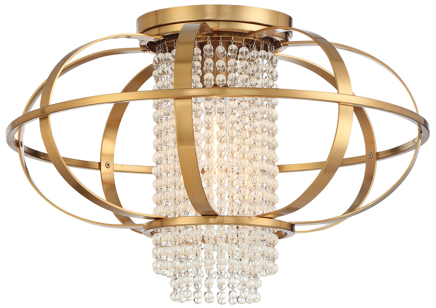 Image 4 Idlewild 1-Light Ceiling Light in Warm Brass more views