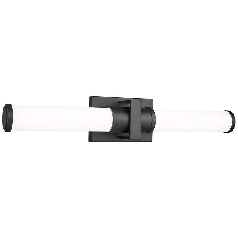 Image 1 Idris by Z-Lite Matte Black 4 inch 1 Light Vanity