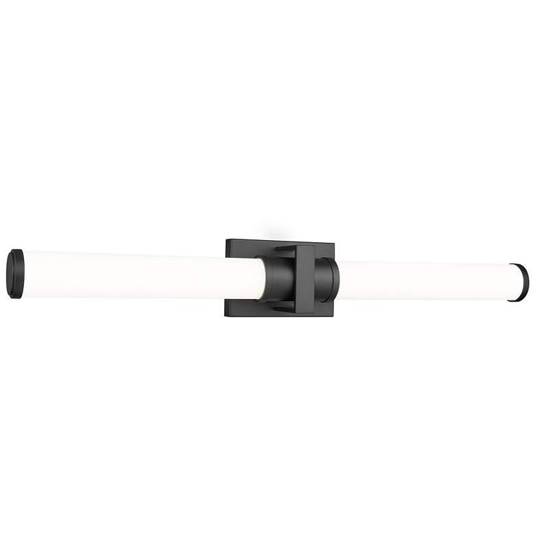 Image 1 Idris by Z-Lite Matte Black 4 inch 1 Light Vanity