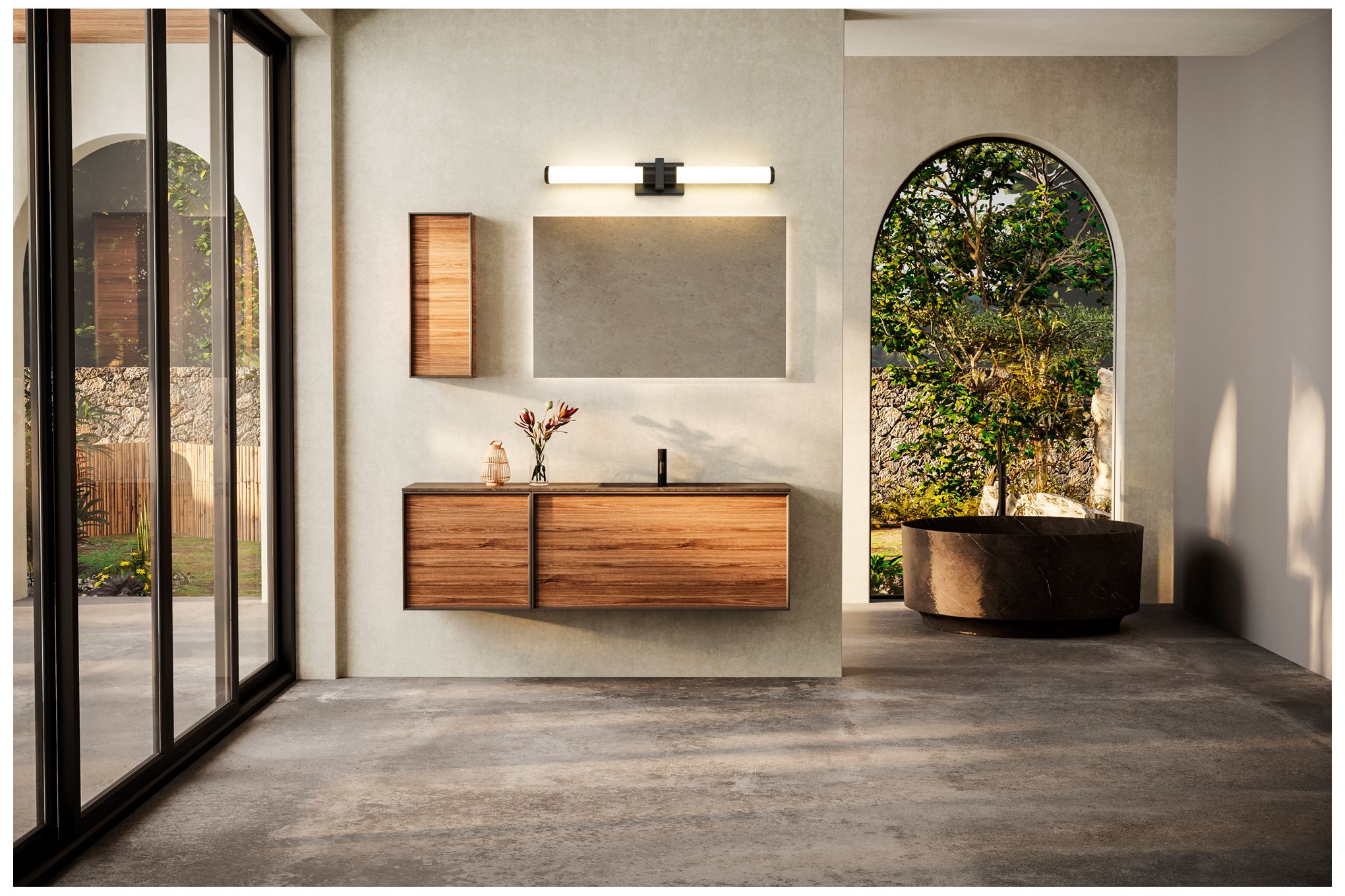 Image 3 Idris by Z-Lite Matte Black 4 inch 1 Light Vanity more views