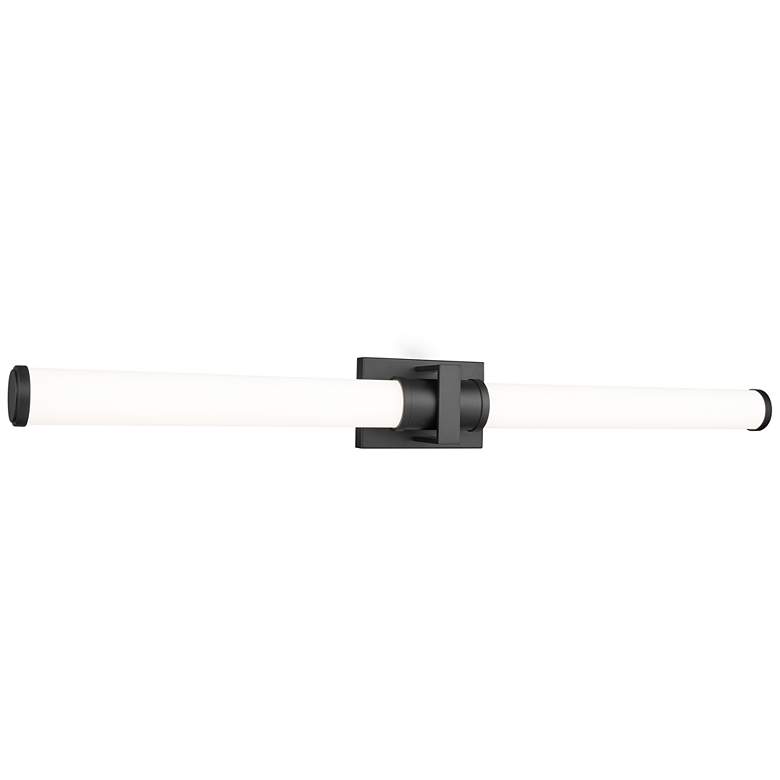 Image 1 Idris by Z-Lite Matte Black 4 inch 1 Light Vanity