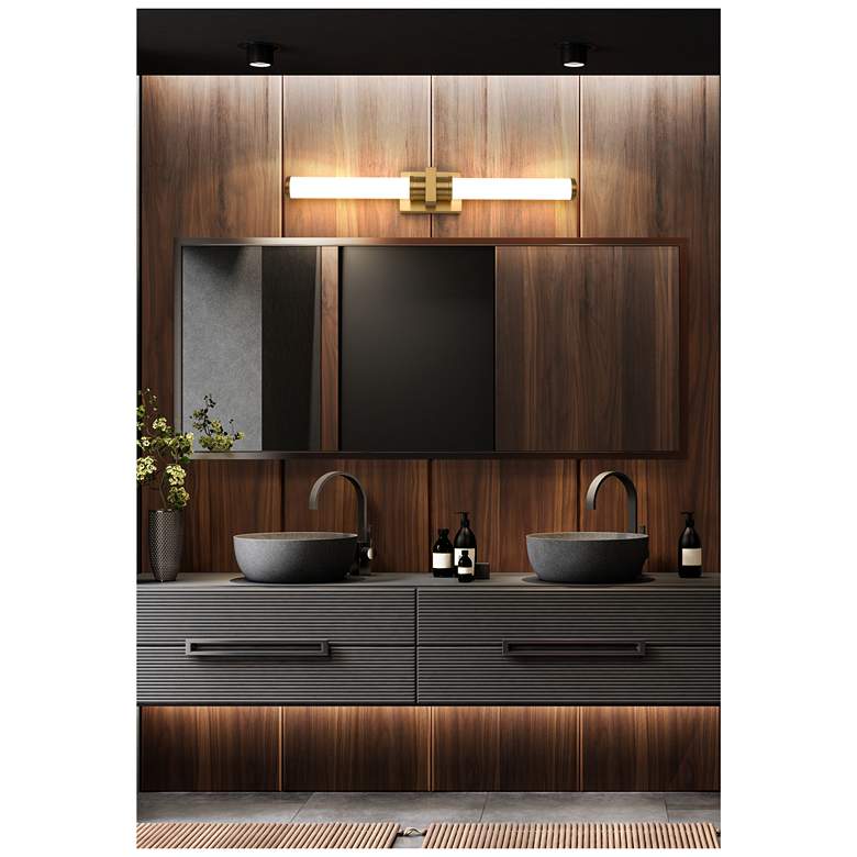 Image 2 Idris by Z-Lite Modern Gold 4 inch 1 Light Vanity more views