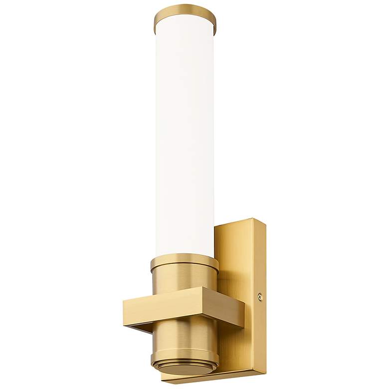 Image 5 Idris by Z-Lite Modern Gold 4 inch 1 Light Wall Sconce more views