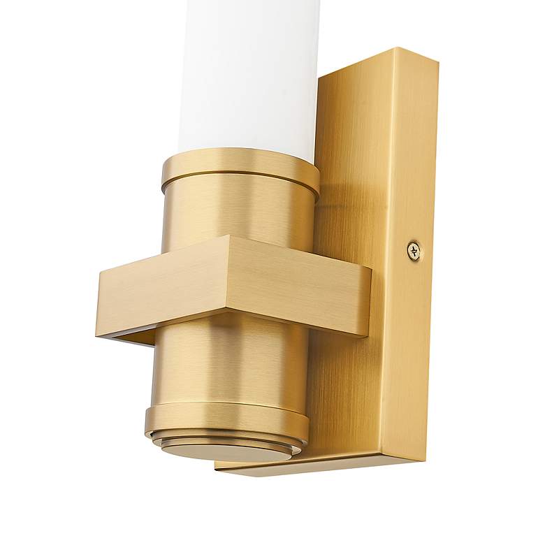 Image 7 Idris by Z-Lite Modern Gold 4 inch 1 Light Wall Sconce more views