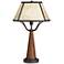 Idyllwild Warm Wood Mica Shade Rustic Table Lamp