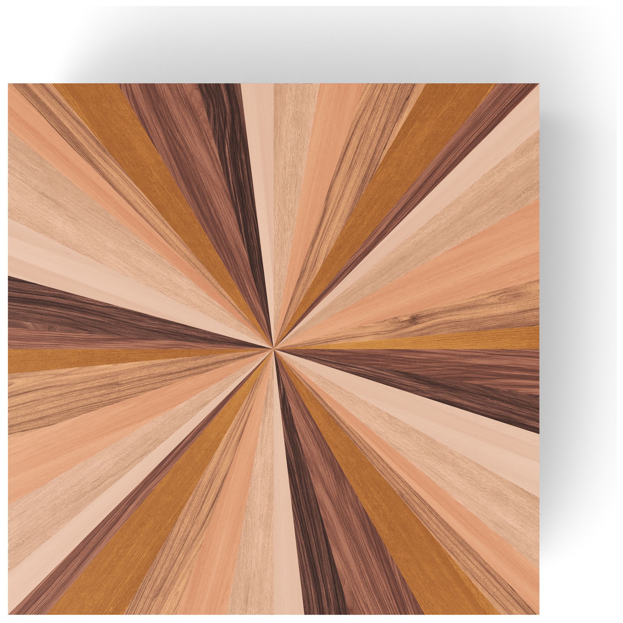 Image 3 IE Series 43" Wide Mixed Wood Square Coffee Table more views