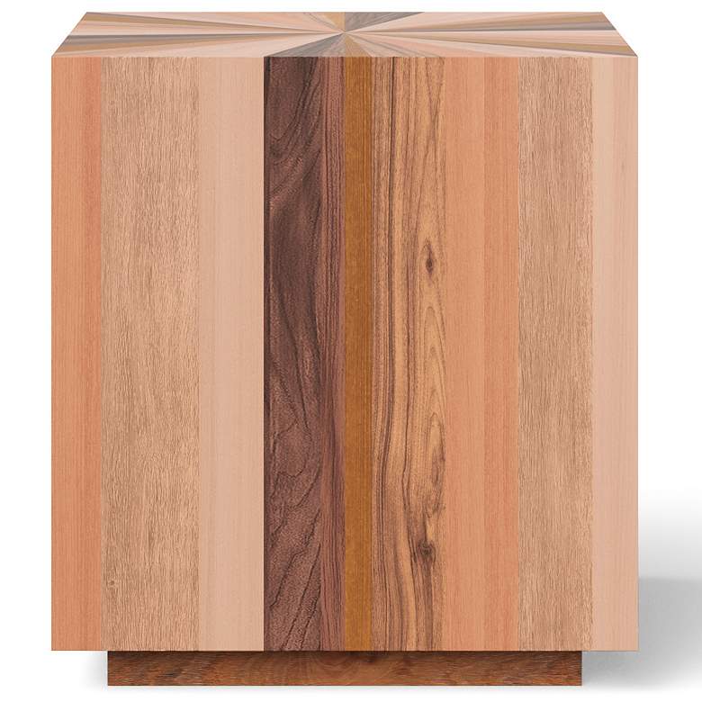 Image 4 IE Series Sun 21.5" Wide Mixed Wood End Table more views