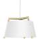 Ignis 24"W White Washed Oak w/ Gloss White LED Pendant Light