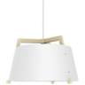 Ignis 24"W White Washed Oak w/ Gloss White LED Pendant Light