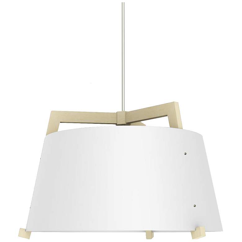 Image 1 Ignis White Washed Oak Pendant