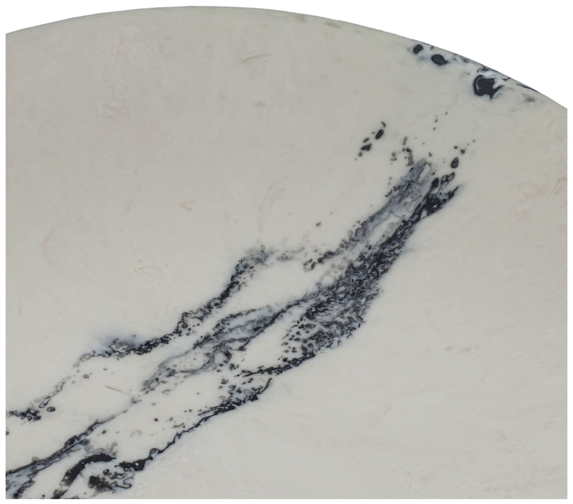 Image 2 Ikani Black & White Resin Serving Plate more views