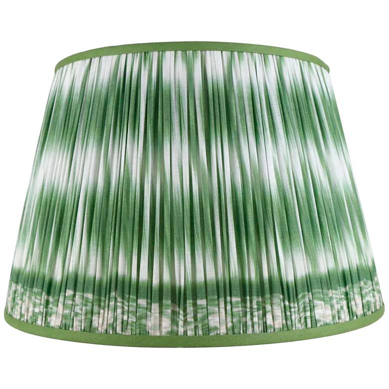 Image 1 Ikat Green Empire Chandelier Shade 3x5x5x5 (Clip-On)
