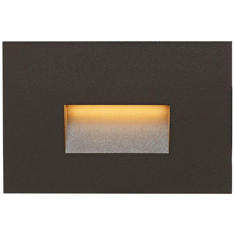 Image 1 Ikon 6" Wide Bronze 12V LED Outdoor Step Light