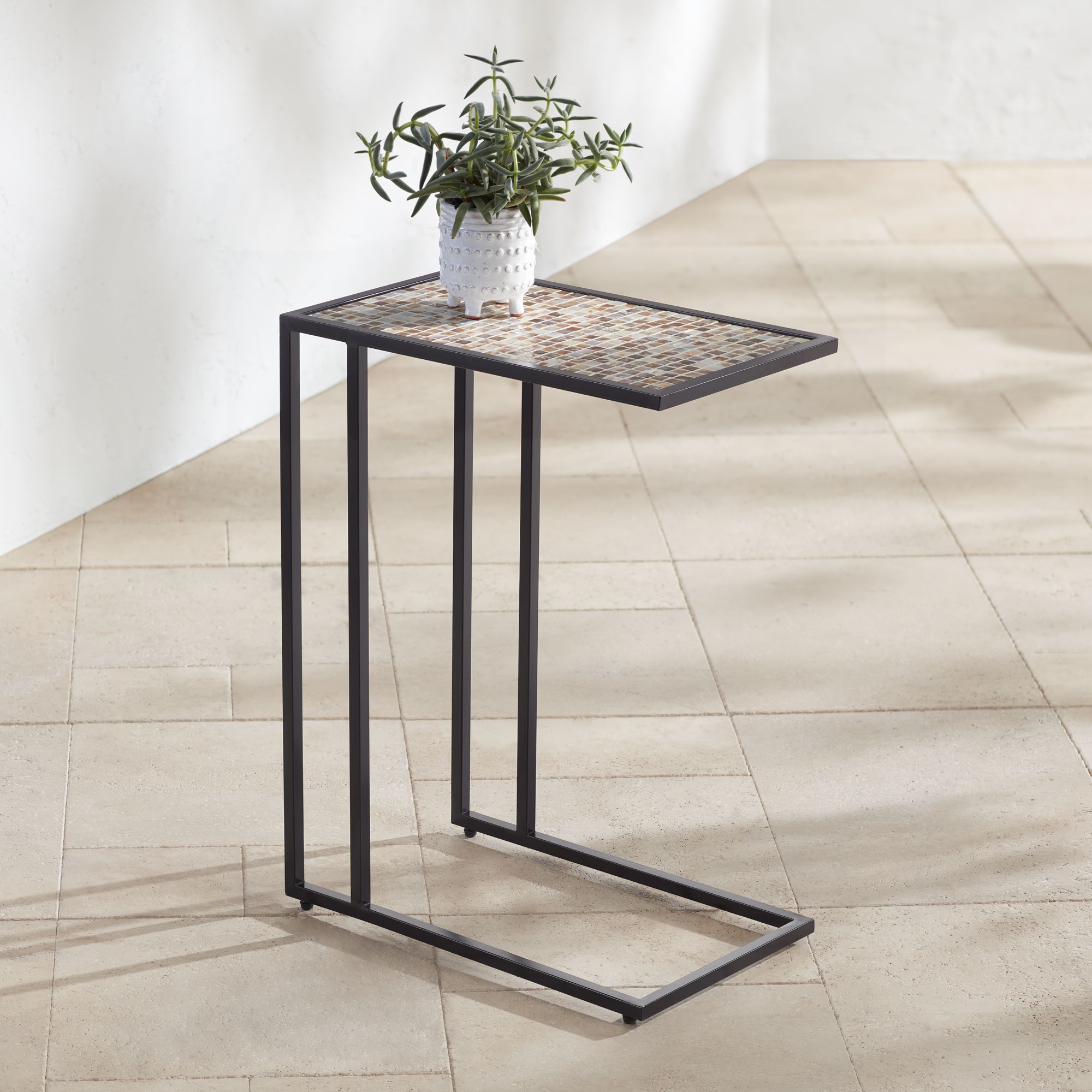 mosaic top end table