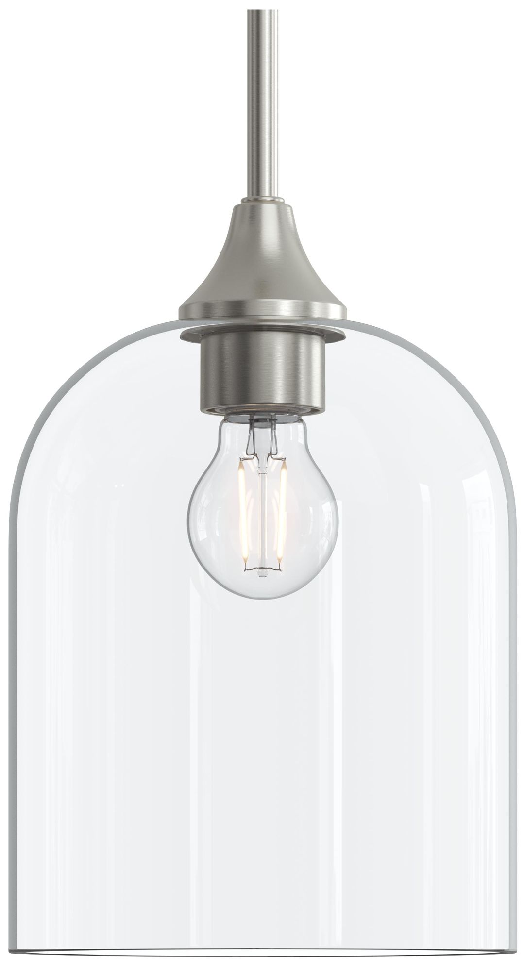 Ilia 1-Light Pendant with Clear Glass Shade