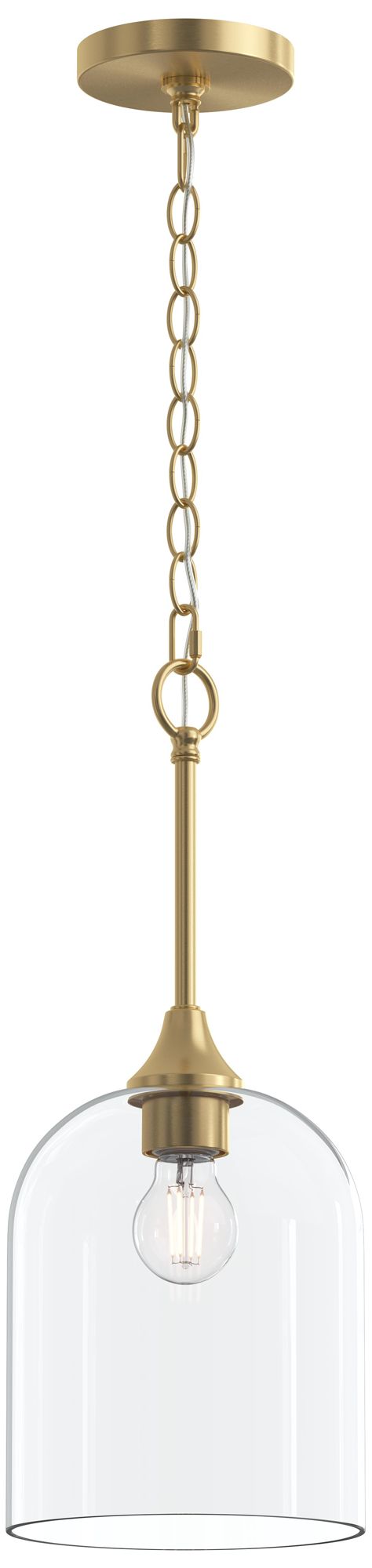Ilia 1-Light Pendant with Clear Glass Shade
