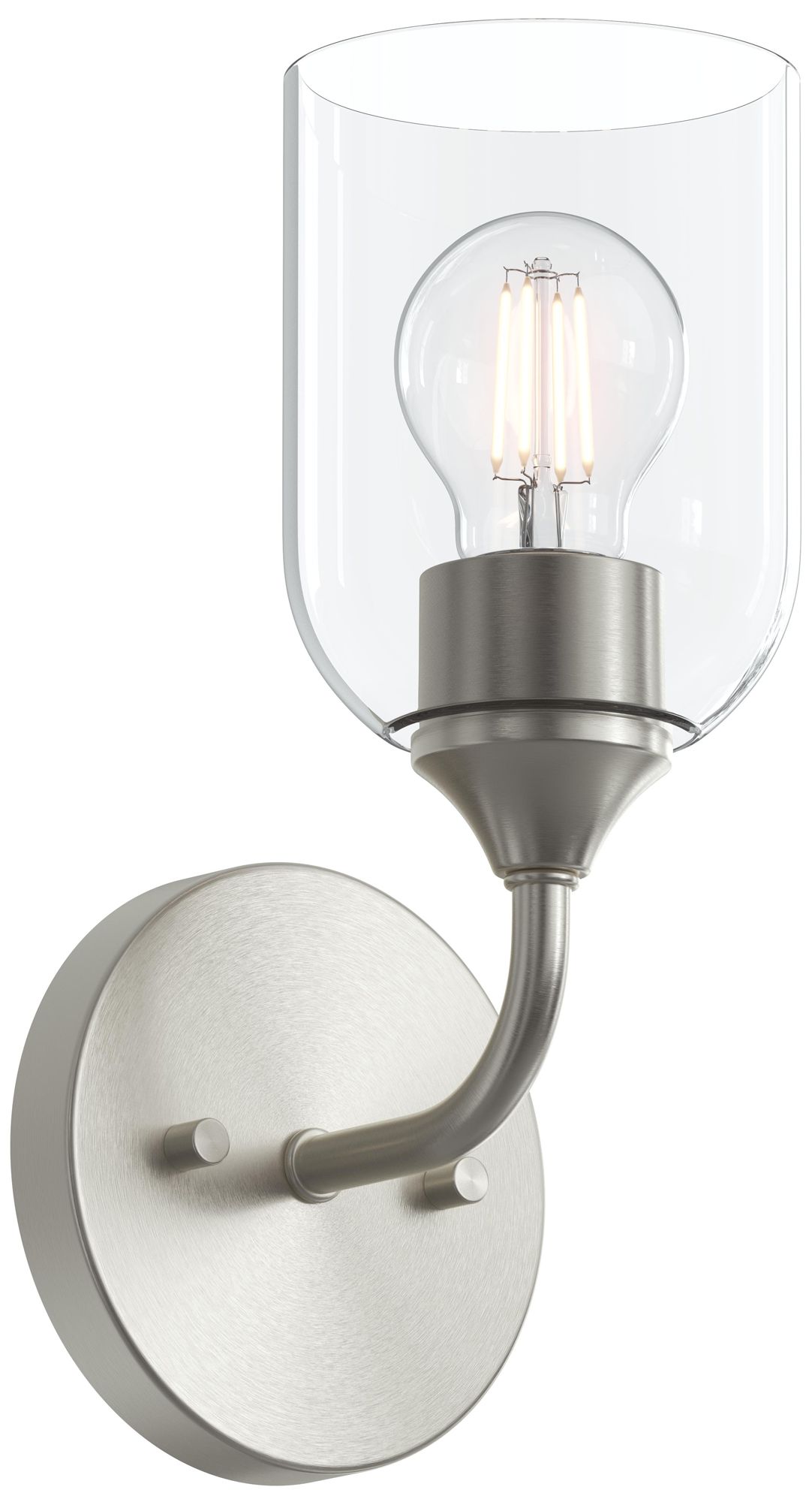 Ilia 1-Light Wall Sconce with Clear Glass Shade
